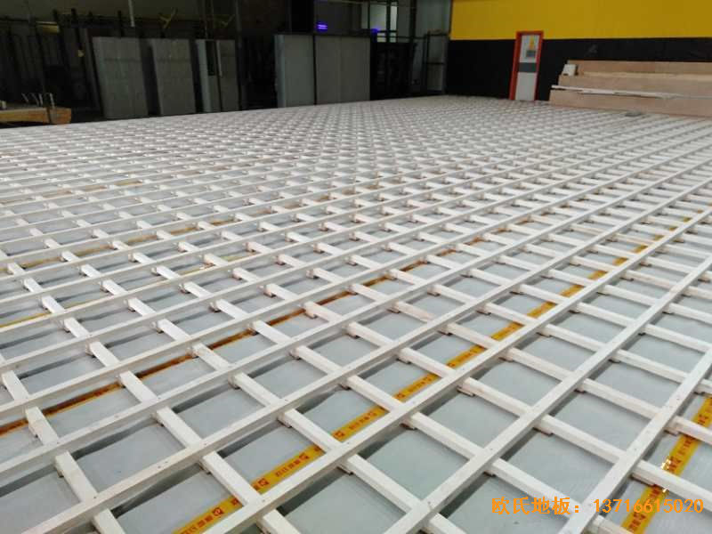 江蘇揚州海蘭德瓊花籃球館運動地板鋪裝案例
