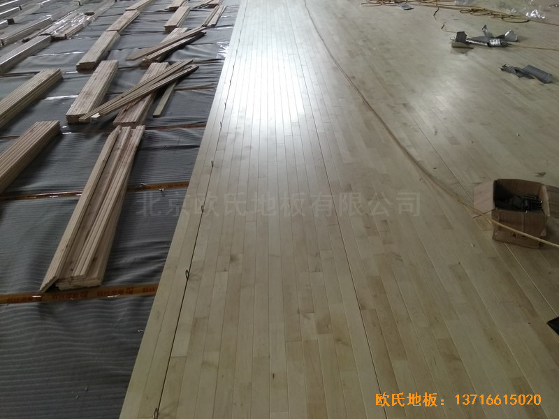 廣西桂林龍勝縣民族體育館體育地板鋪裝案例2