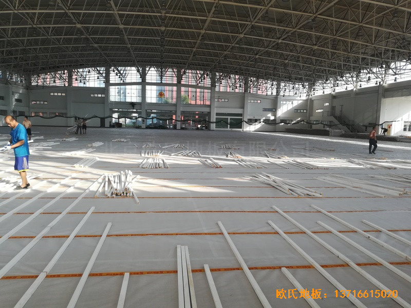 武漢體育學院運動木地板安裝案例1