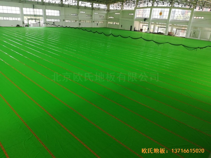 武漢體育學院運動木地板安裝案例2