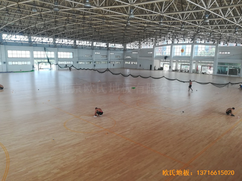 武漢體育學院運動木地板安裝案例3