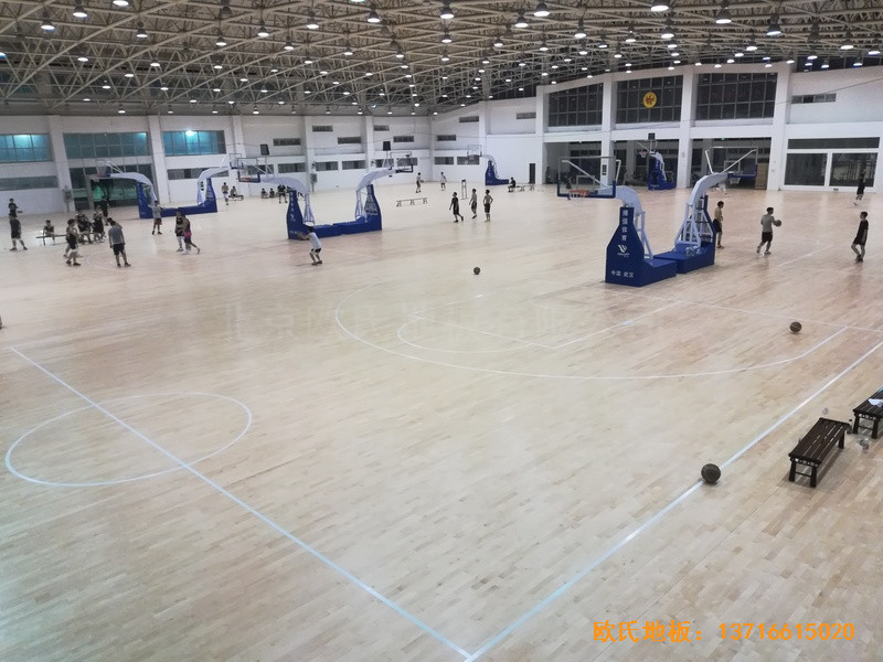 武漢體育學院運動木地板安裝案例4