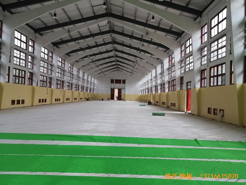 福建中國女排中國隊訓練基地排球場館體育地板鋪設案例3