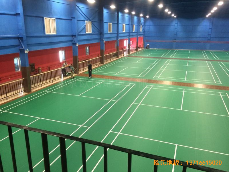 北京蓮石羽羽毛球俱樂部運動地板鋪裝案例1