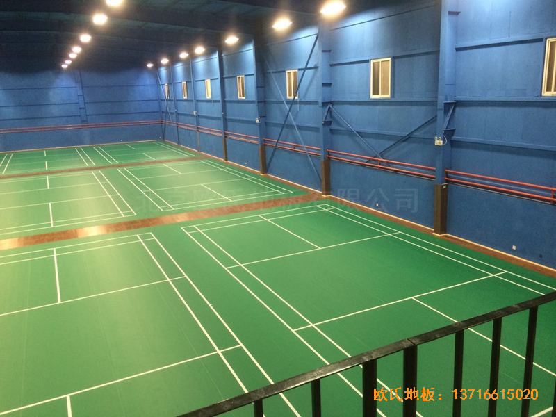 北京蓮石羽羽毛球俱樂部運動地板鋪裝案例2