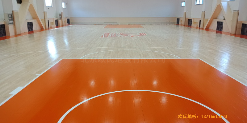 北方溫泉會議中心籃球館體育地板鋪設案例1