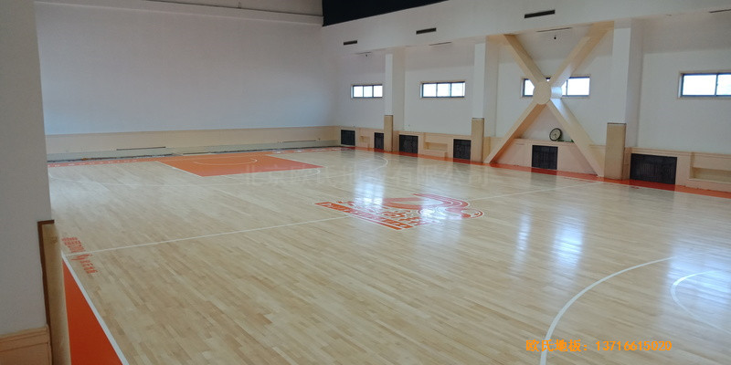 北方溫泉會議中心籃球館體育地板鋪設案例5