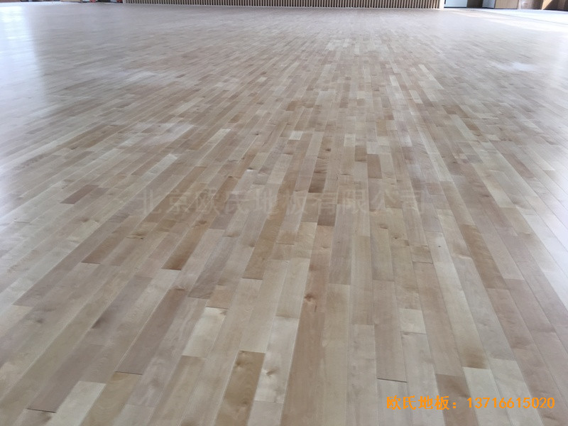 山西交城新天源藥業體育館體育木地板鋪裝案例2