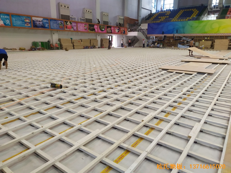 廣州廣東實驗中學體育館體育地板安裝案例1