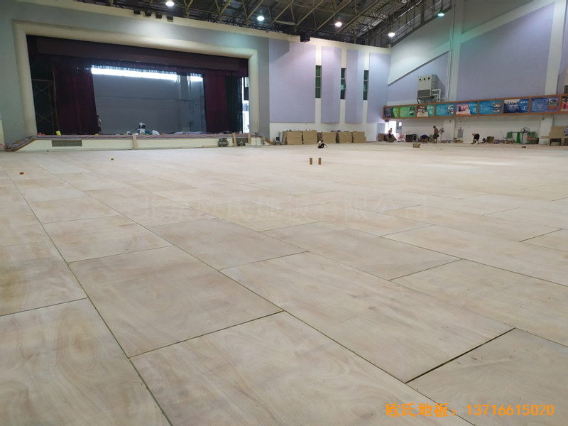 廣州廣東實驗中學體育館體育地板安裝案例2