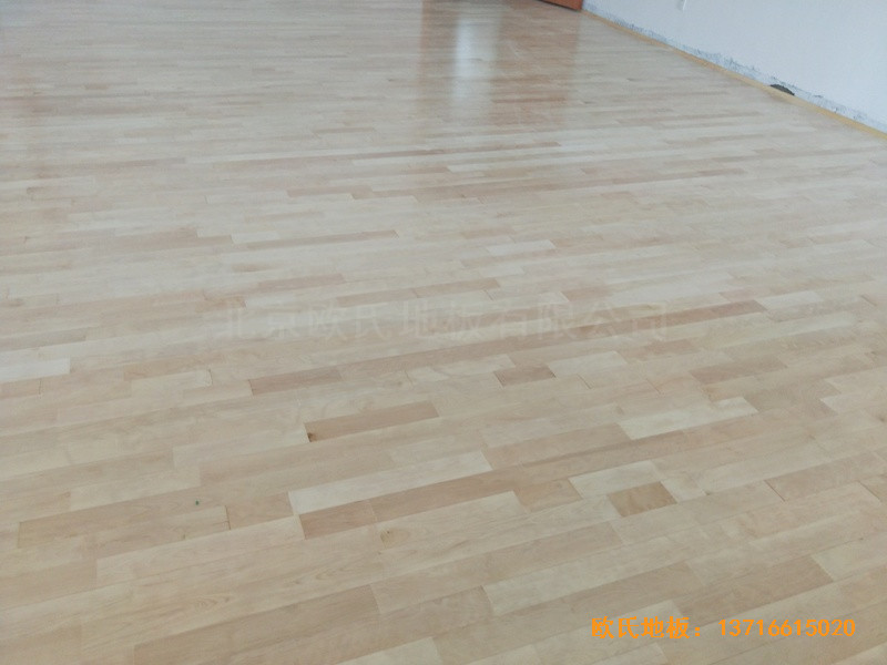 杭州分水鎮徐凝小學運動館運動地板安裝案例3