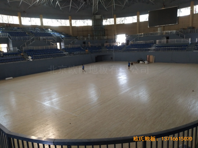 湖南黃花坪體育館運動地板鋪設案例0