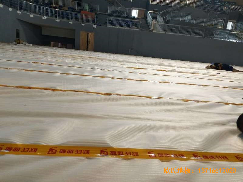 湖南黃花坪體育館運動地板鋪設案例1