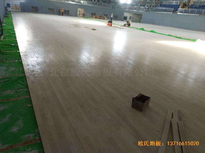 湖南黃花坪體育館運動地板鋪設案例3