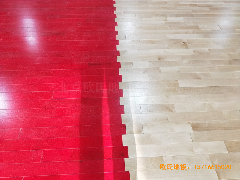 長春CBD汽車生活館籃球館運動木地板鋪設案例2