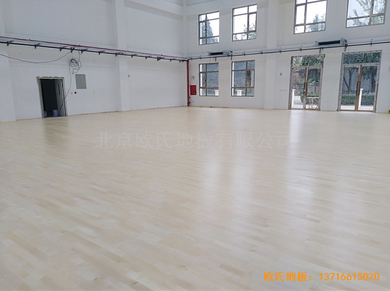 北京良鄉1534部隊運動館體育木地板鋪裝案例4
