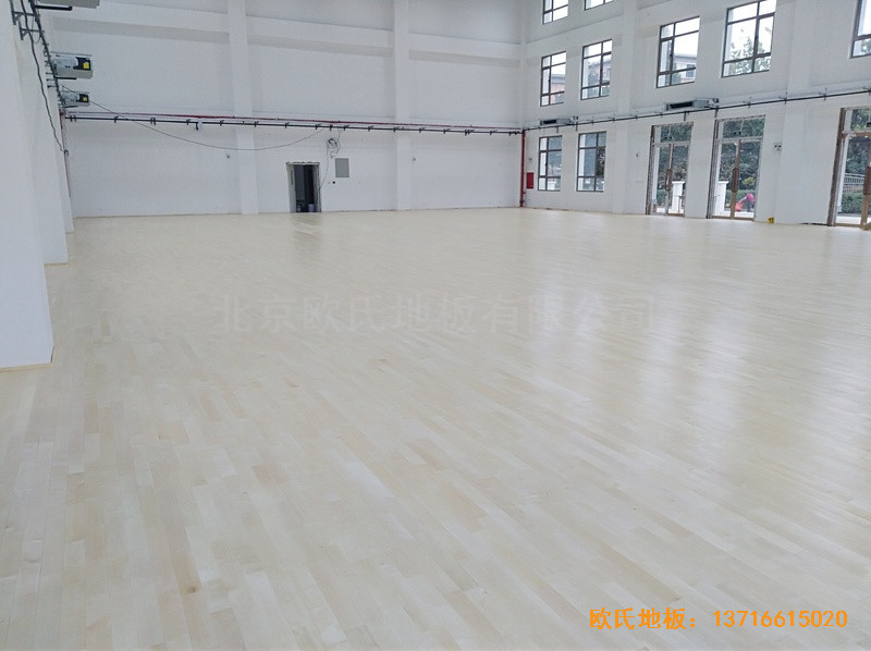北京良鄉1534部隊運動館體育木地板鋪裝案例5