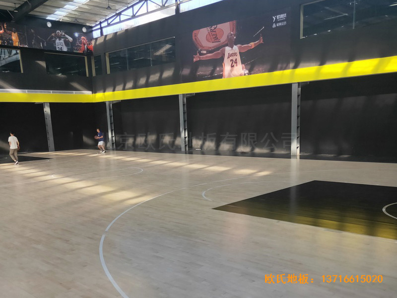 南陽體育籃球俱樂部體育地板安裝案例3