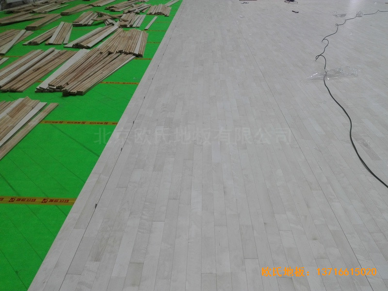 吉林國電雙遼發電廠體育館運動地板安裝案例2