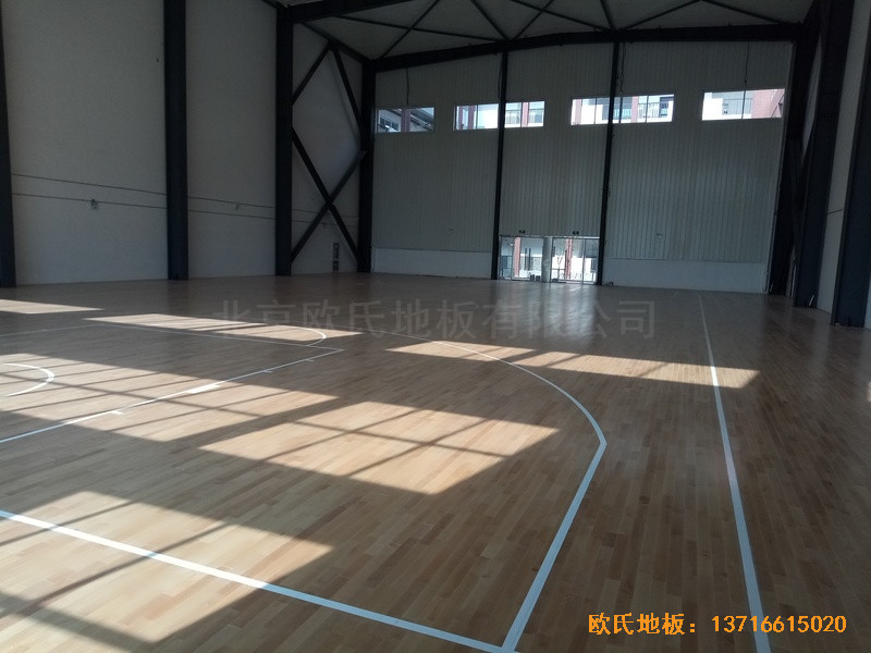安徽太陽城小學體育館體育地板鋪設案例5