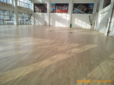 江蘇沭陽如東實驗學校運動館體育木地板鋪設案例