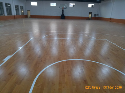 鹽城大豐區籃球館運動木地板鋪裝案例
